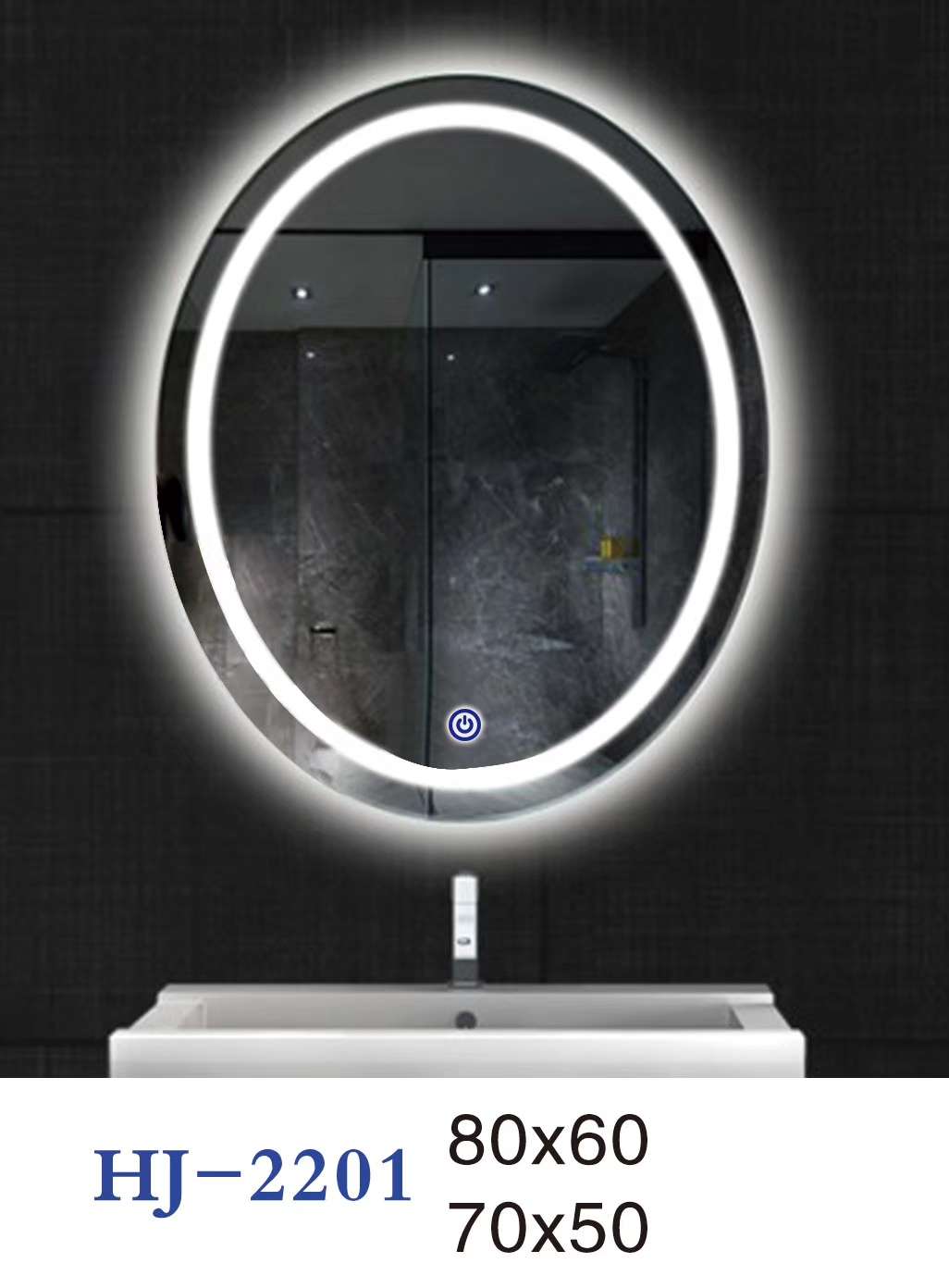 Зеркало для ванной с LED-подсветкой оптом из Китая — фотография 3