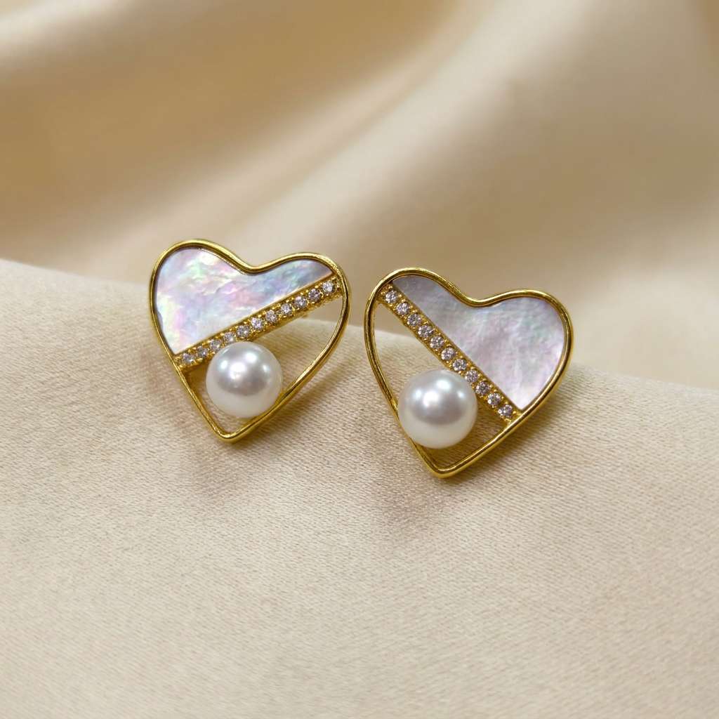 Серьги жемчужные для офиса, серебро 925 оптом из Китая — фотография 5