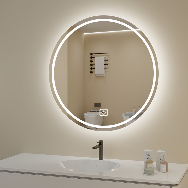 Зеркало для ванной с LED-подсветкой сенсорное оптом из Китая — фотография 3