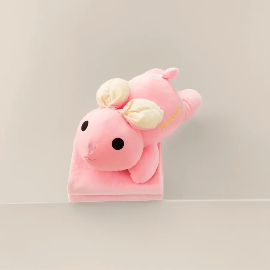 Мягкая игрушка-подушка «Кролик» оптом из Китая — фотография 2