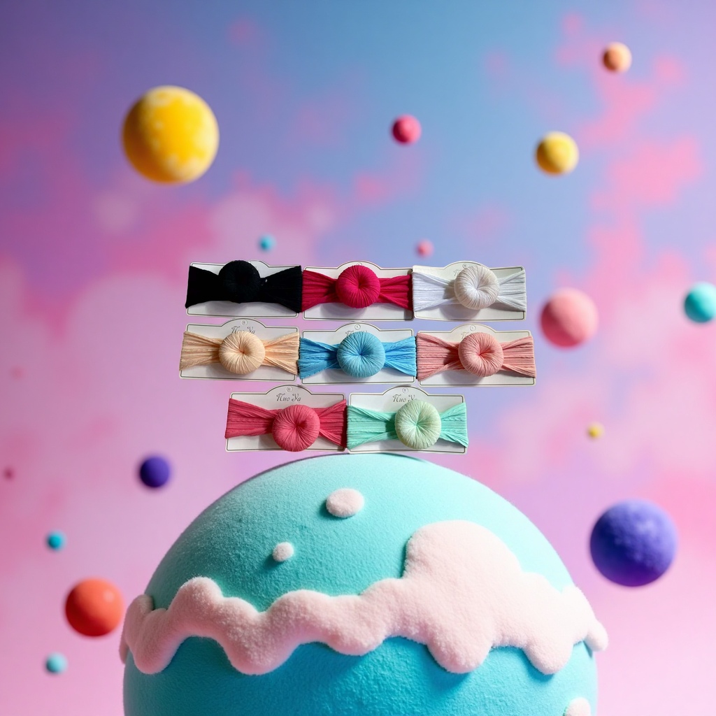 Ободок вязаный с узлом, 8 цветов оптом из Китая — фотография 5