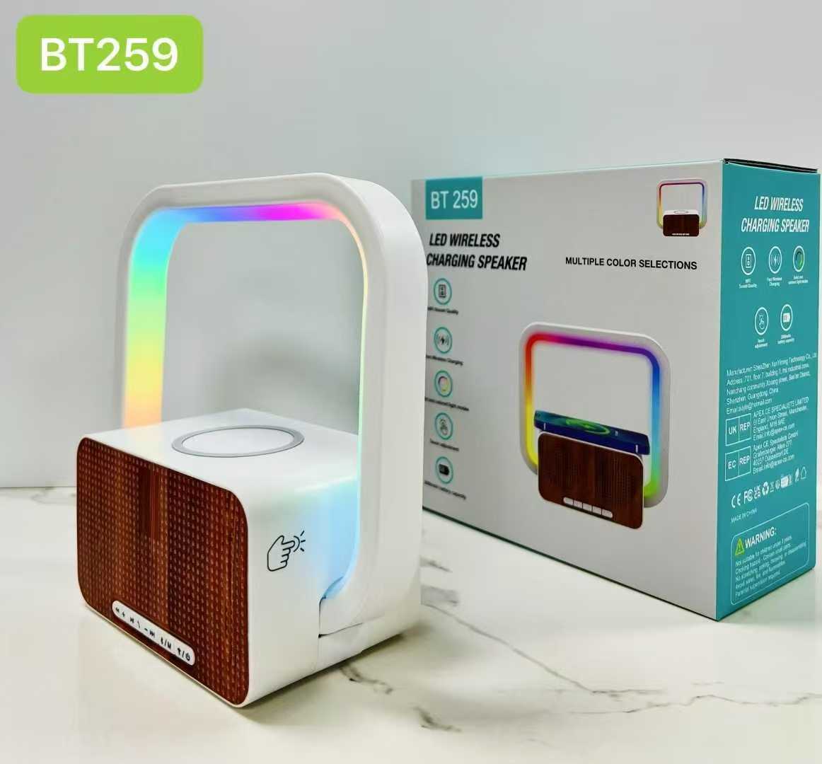 Колонка Bluetooth BT259 с подсветкой и беспроводной зарядкой оптом из Китая — фотография 2
