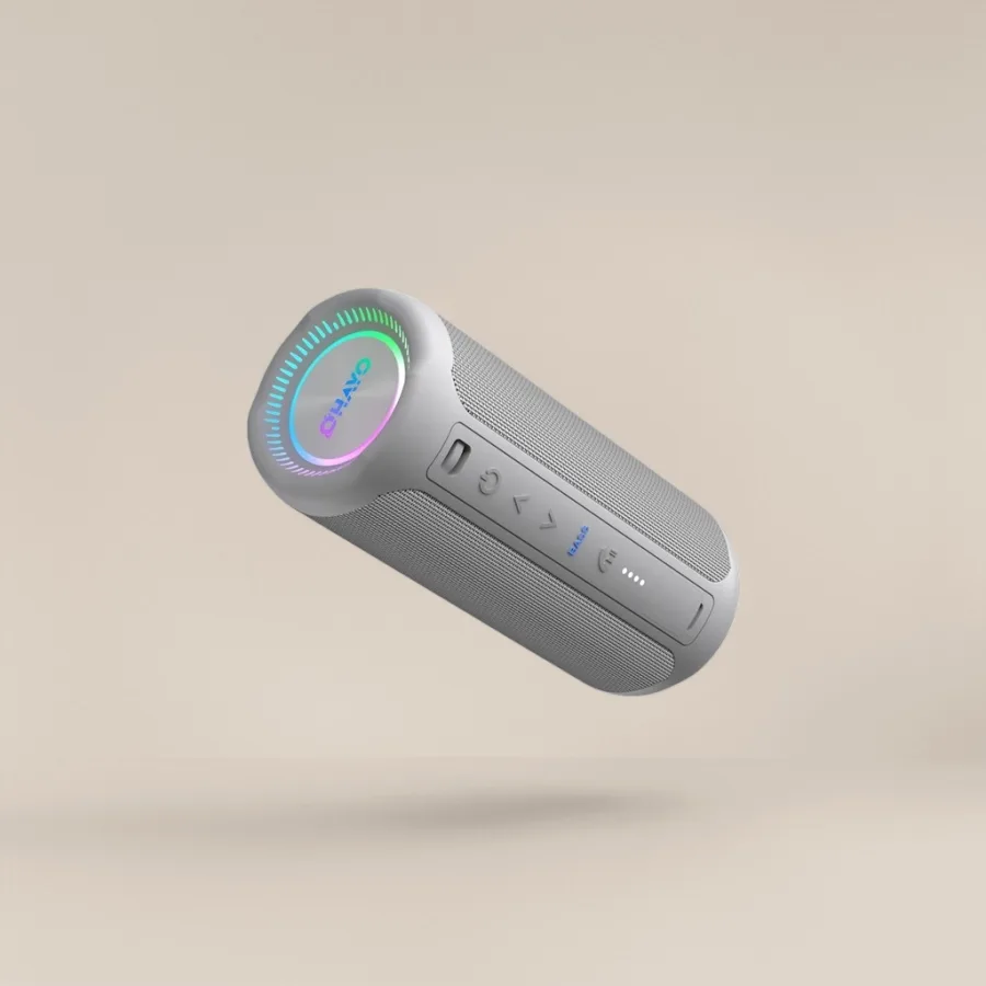 Колонка Bluetooth портативная серая оптом из Китая — фотография 2