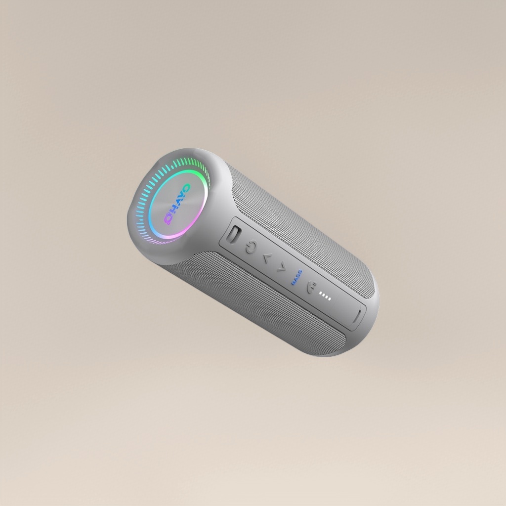 Колонка Bluetooth портативная серая оптом из Китая — фотография 4