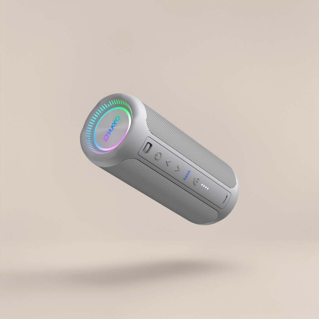 Колонка Bluetooth портативная серая оптом из Китая — фотография 5