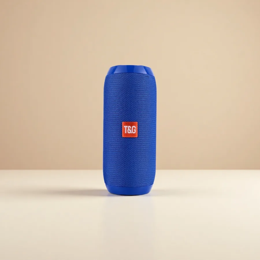 Колонка Bluetooth синяя с круговым звуком оптом из Китая — фотография 2