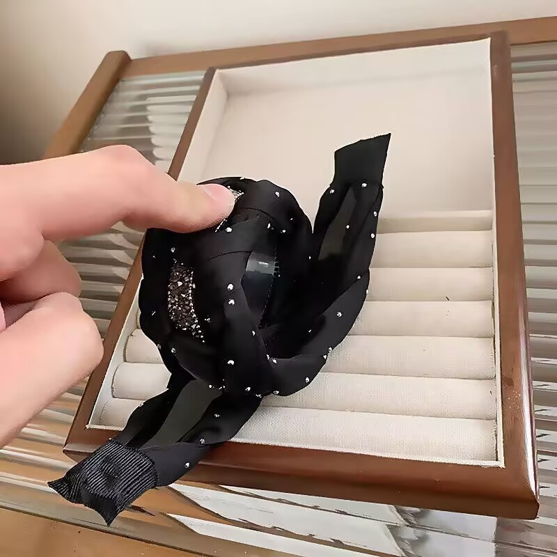 Ободок чёрный классический оптом из Китая — фотография 3