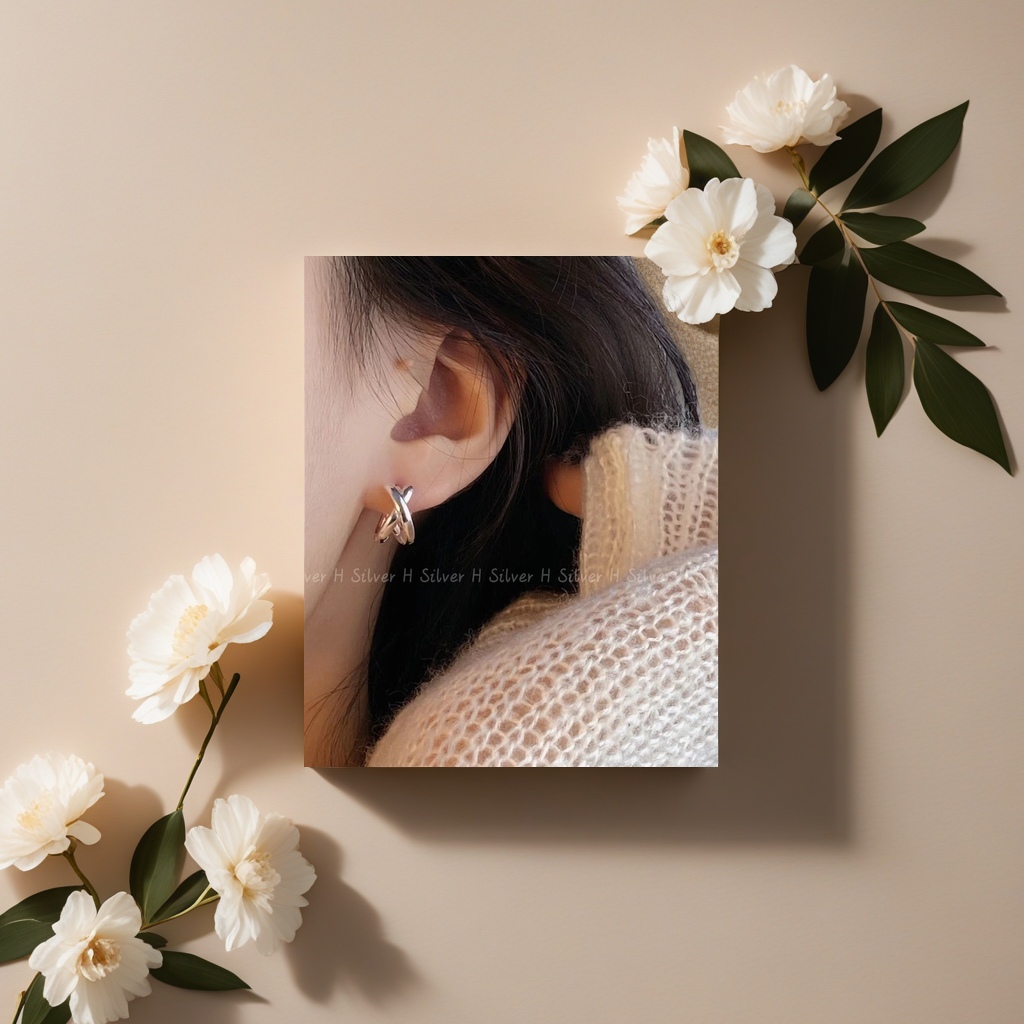 Серебряные серьги 925, минималистичные оптом из Китая — фотография 5