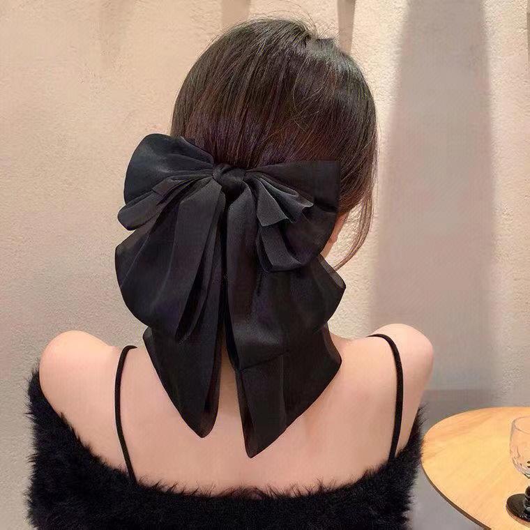 Заколка-краб с крупным бантом для низкого хвоста оптом из Китая — фотография 2
