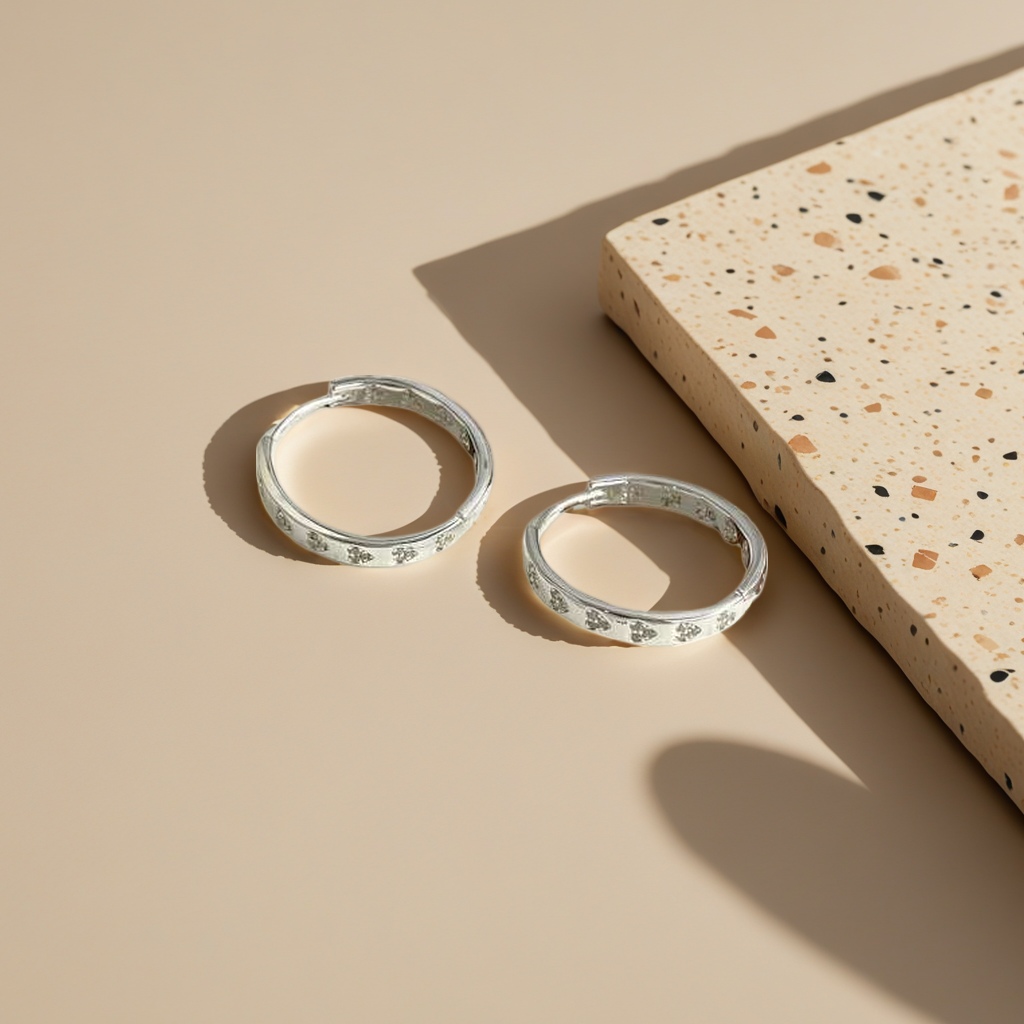 Серьги из серебра 925 в форме сердца оптом из Китая — фотография 4