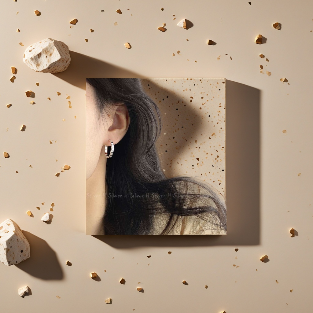 Серьги из серебра 925 в форме сердца оптом из Китая — фотография 5