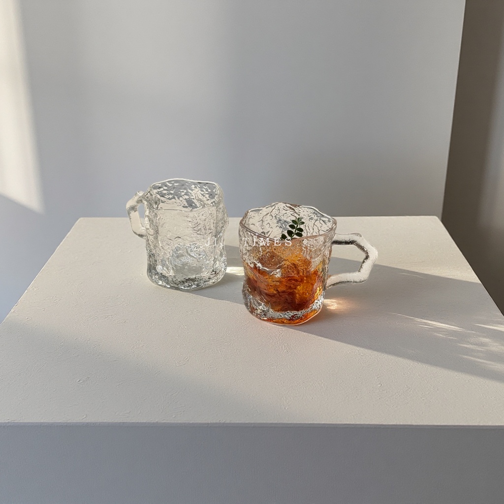 Стакан стеклянный фактурный 350 мл оптом из Китая — фотография 5