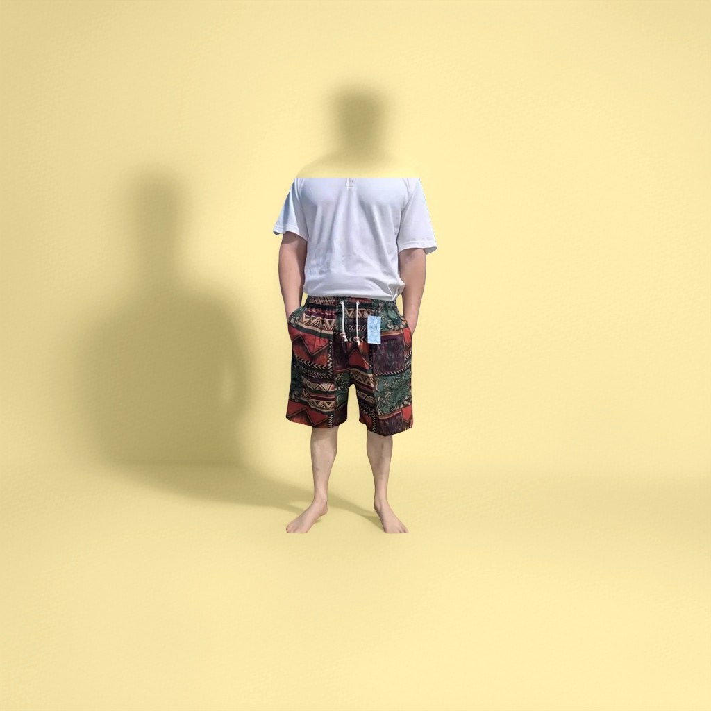 Шорты пляжные с геометрическим принтом оптом из Китая — фотография 3
