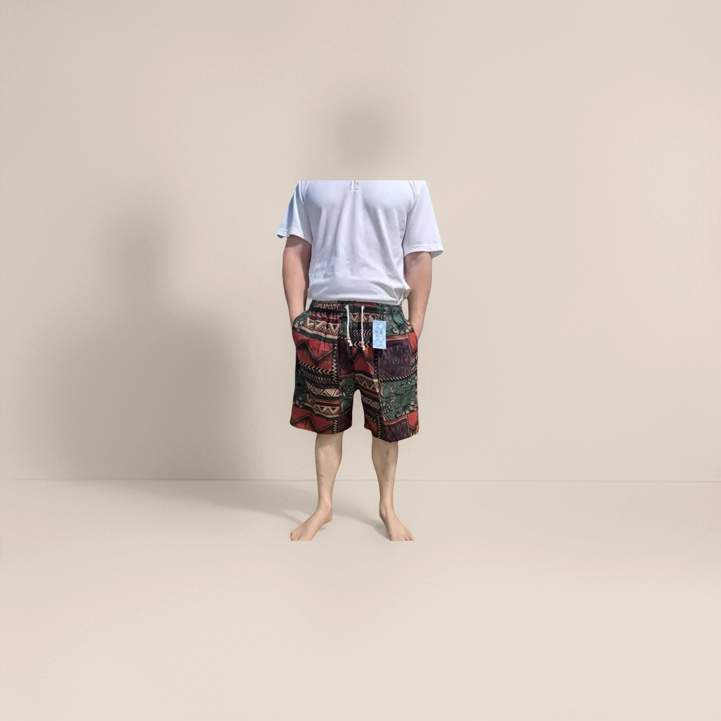 Шорты пляжные с геометрическим принтом оптом из Китая — фотография 4