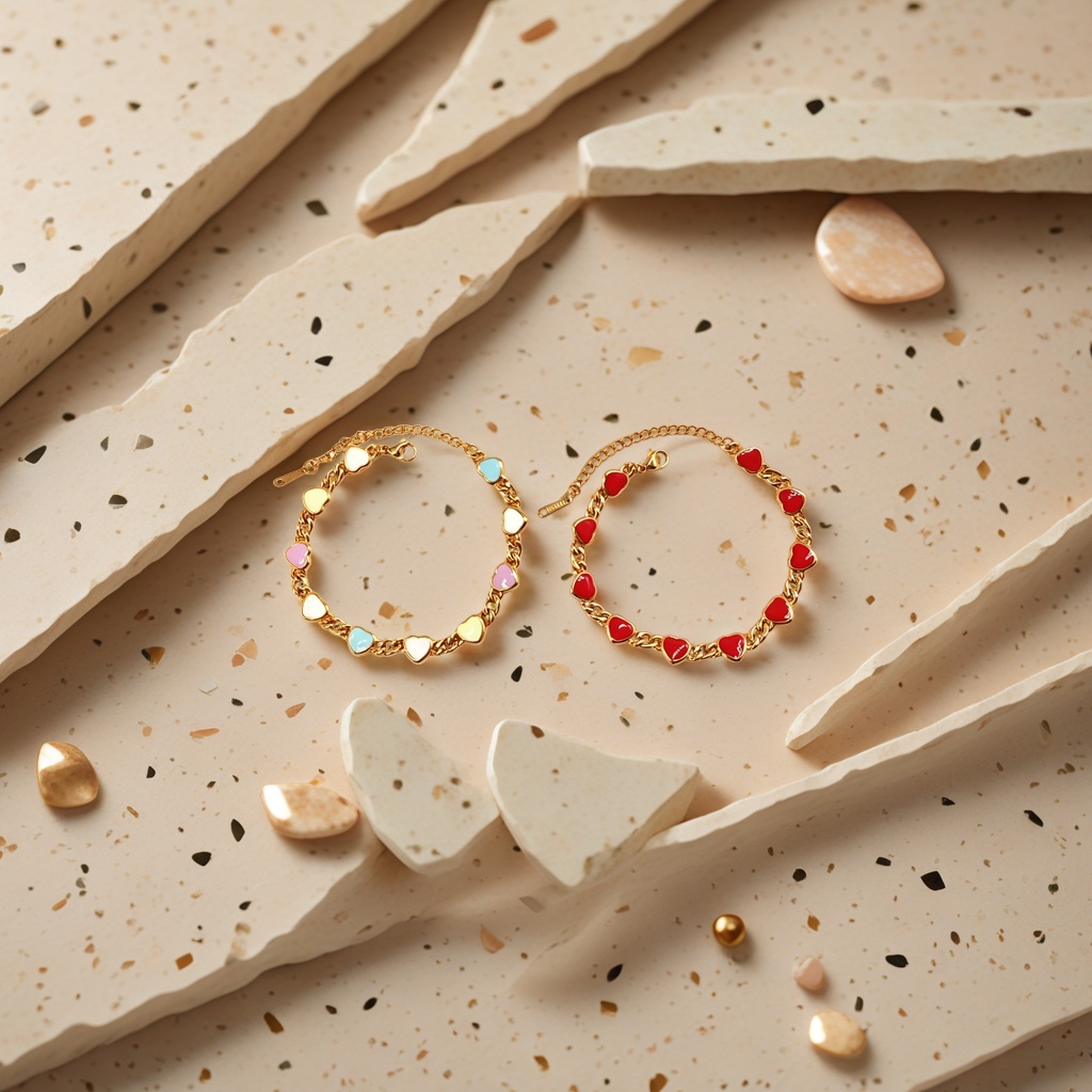 Браслет с подвесками-сердцами оптом из Китая — фотография 3