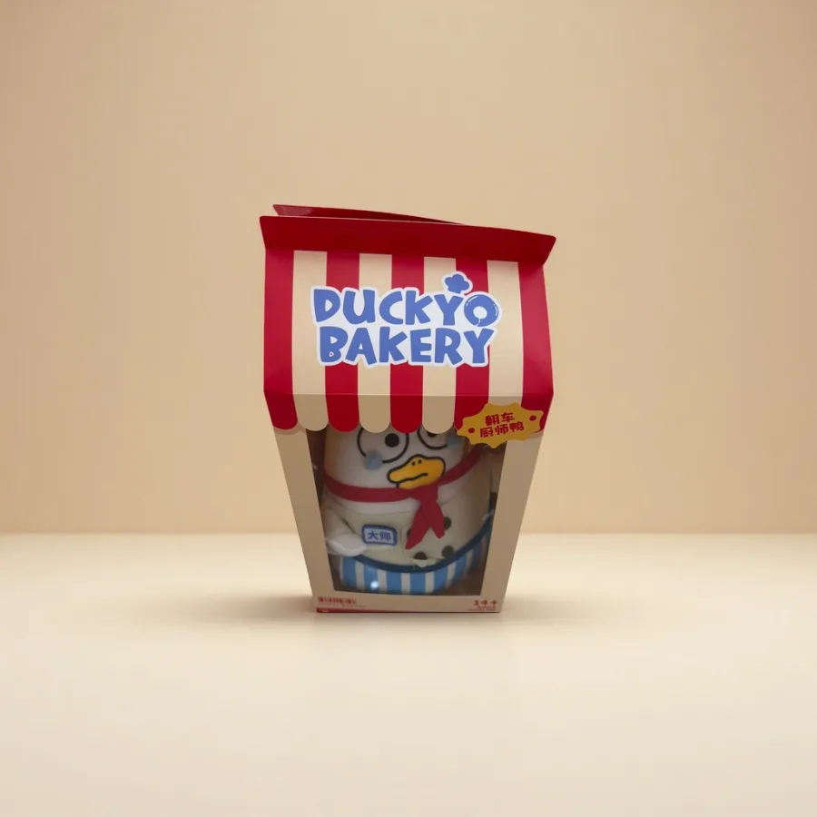 Плюшевая утка-повар в подарочной коробке оптом из Китая — фотография 2