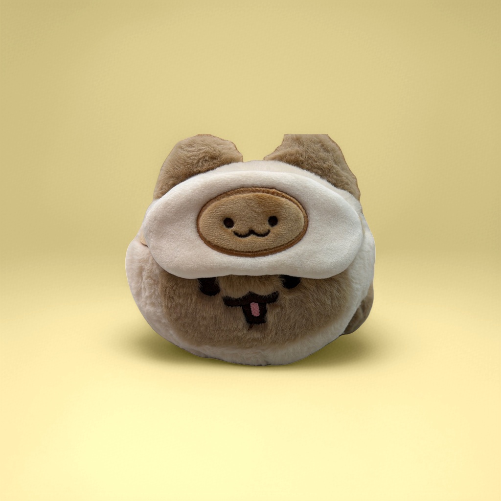 Плюшевая игрушка-подушка коричневая оптом из Китая — фотография 3