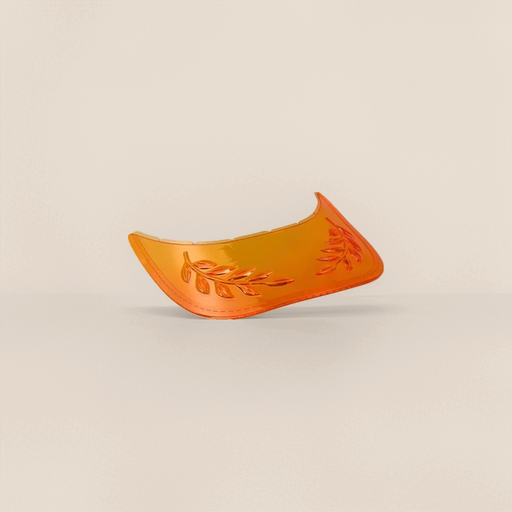 Козырёк оранжевый прозрачный оптом из Китая — фотография 4