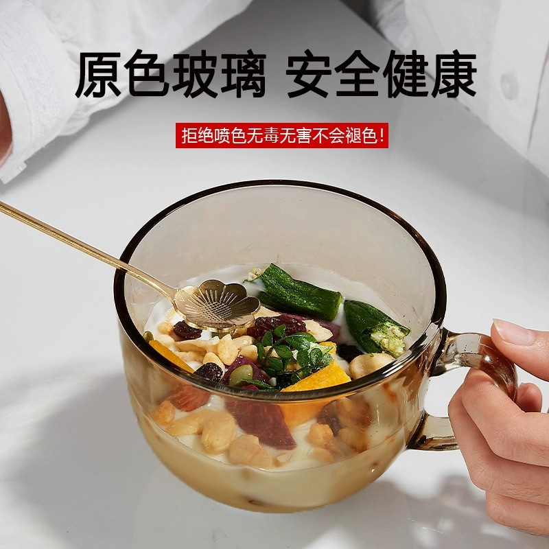 Кружка стеклянная с ручкой оптом из Китая — фотография 3