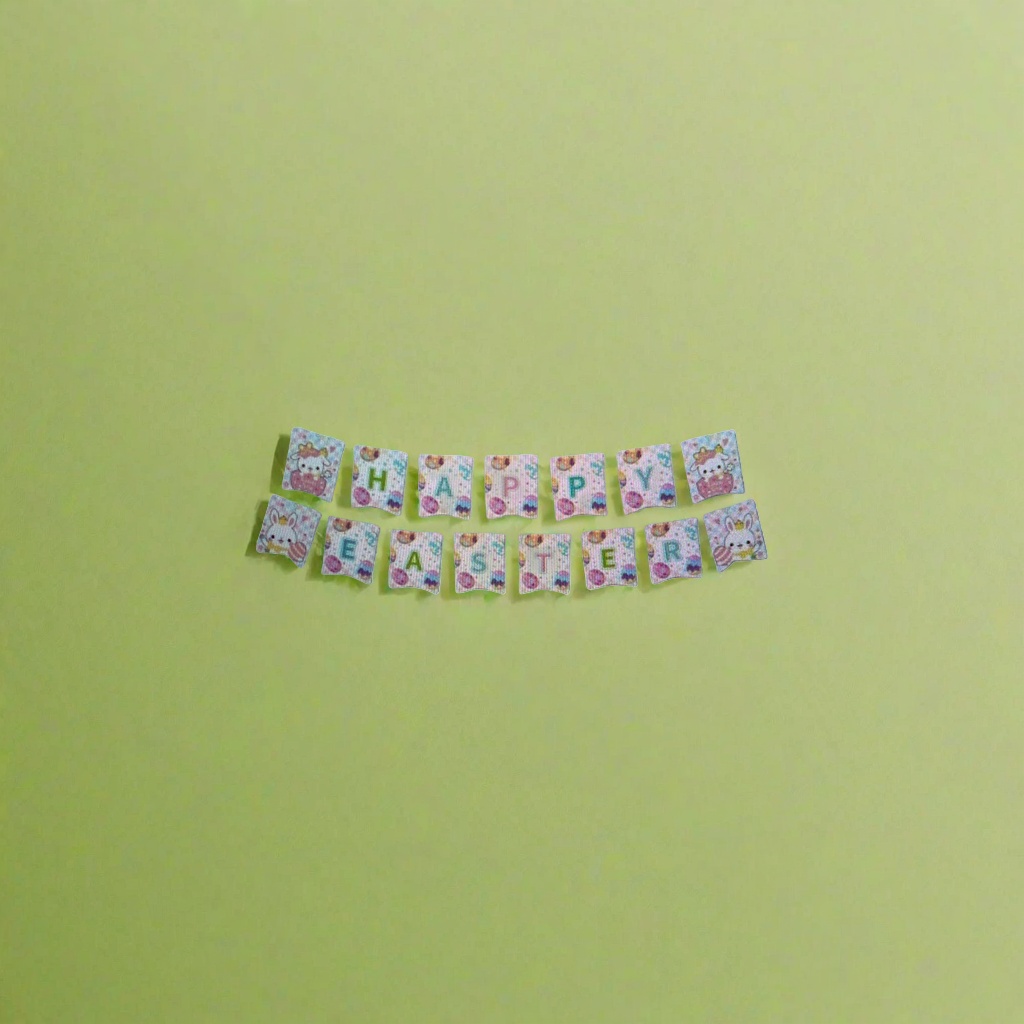 Гирлянда флажки пасхальная оптом из Китая — фотография 5