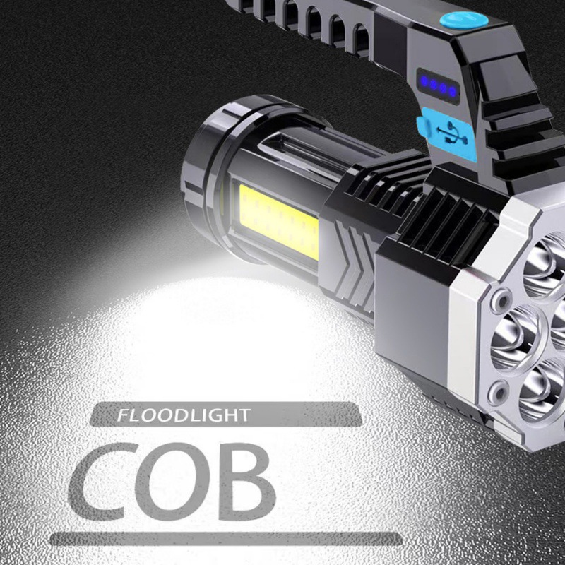 Фонарь ручной COB с зарядкой оптом из Китая — фотография 4