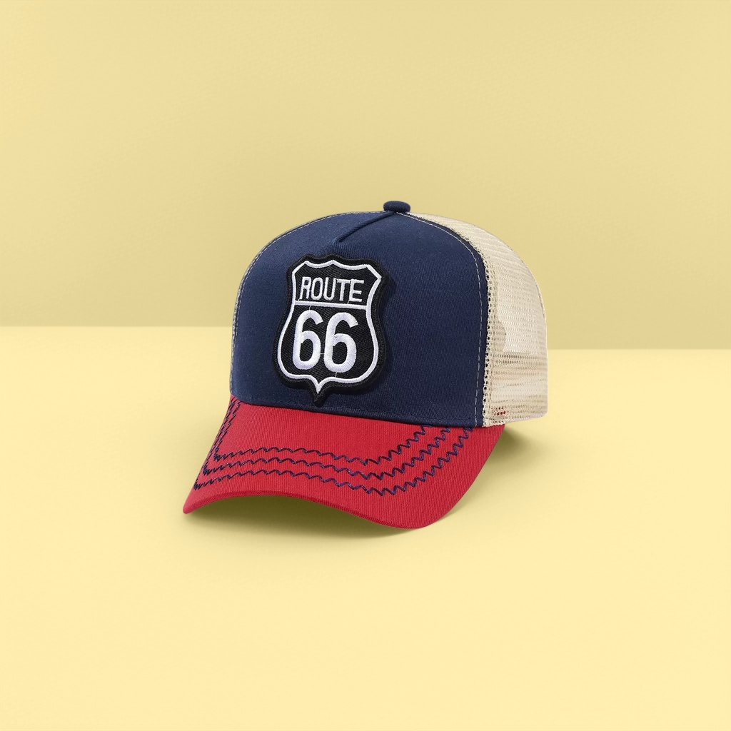 Бейсболка сетчатая ROUTE 66 оптом из Китая — фотография 3