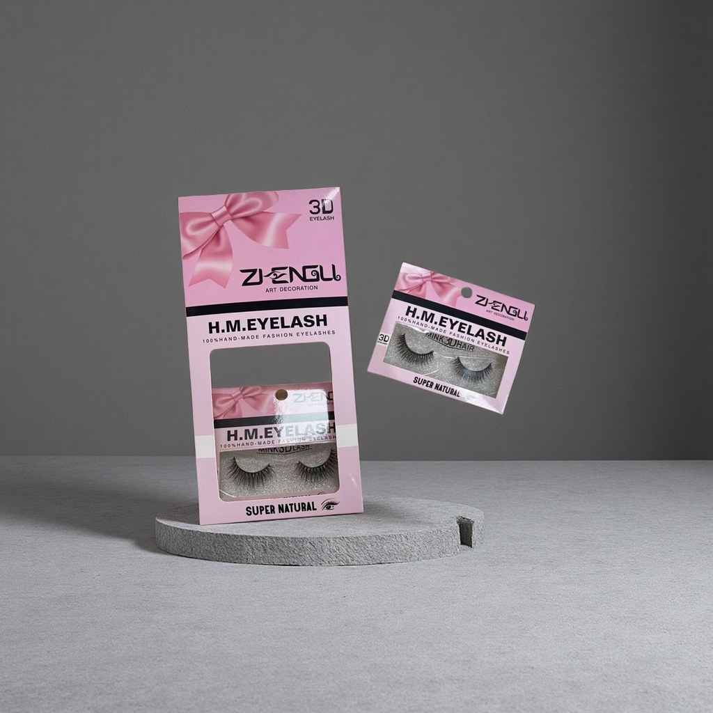 Ресницы накладные 3D в розовой упаковке оптом из Китая — фотография 5