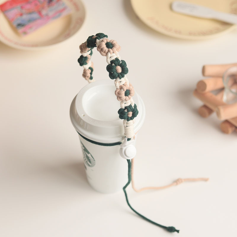 Ремешок-держатель для стакана с ромашкой оптом из Китая — фотография 4