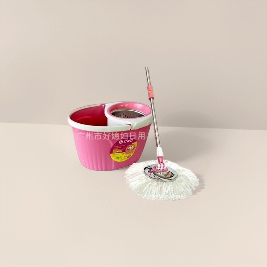 Комплект для уборки с розовым ведром-отжимом оптом из Китая — фотография 5