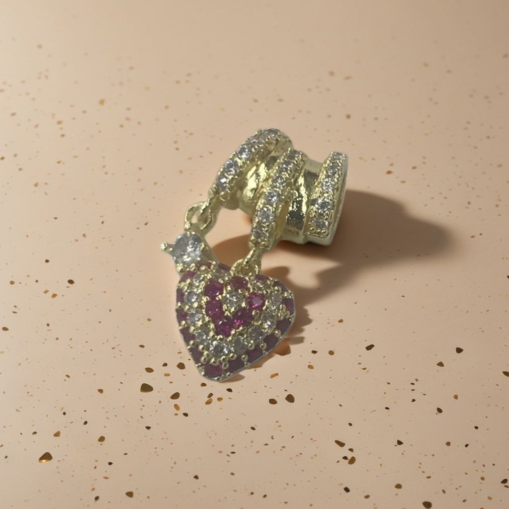 Колье с золотистым сердцем оптом из Китая — фотография 4