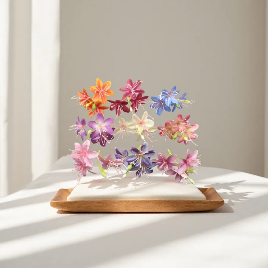 Цветы искусственные для флористики ассорти оптом из Китая — фотография 2