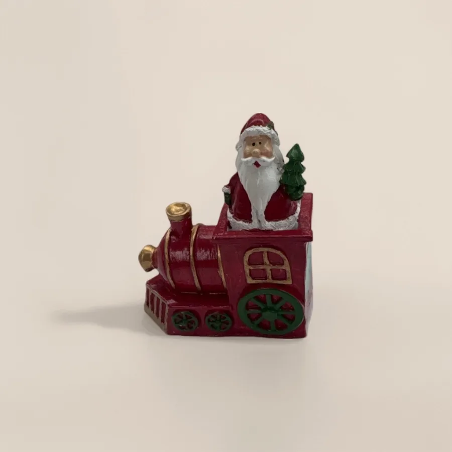 Фигурка новогодняя «Паровозик Санта-Клауса» оптом из Китая — фотография 2