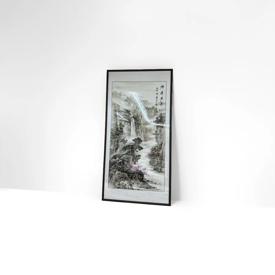 Картина настенная «Пейзаж тушью» для кабинета оптом из Китая — фотография 2