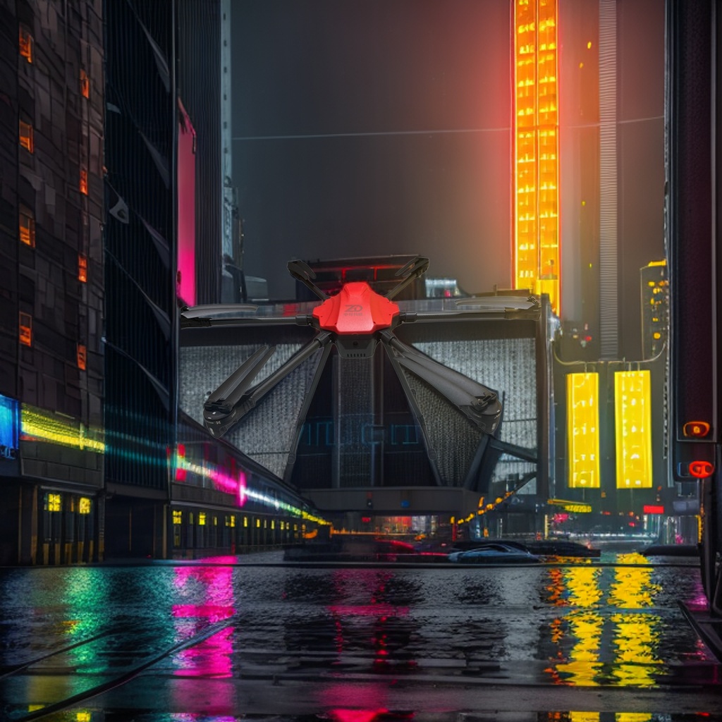 Дрон профессиональный красный с камерой оптом из Китая — фотография 4
