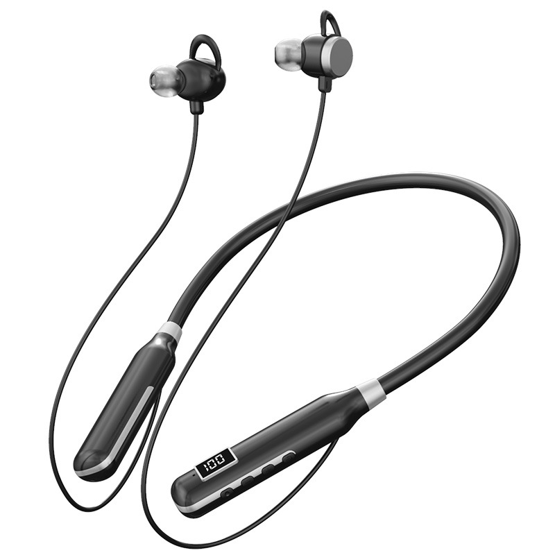 Наушники Bluetooth BT-7 с шейным ободом и дисплеем оптом из Китая — фотография 2