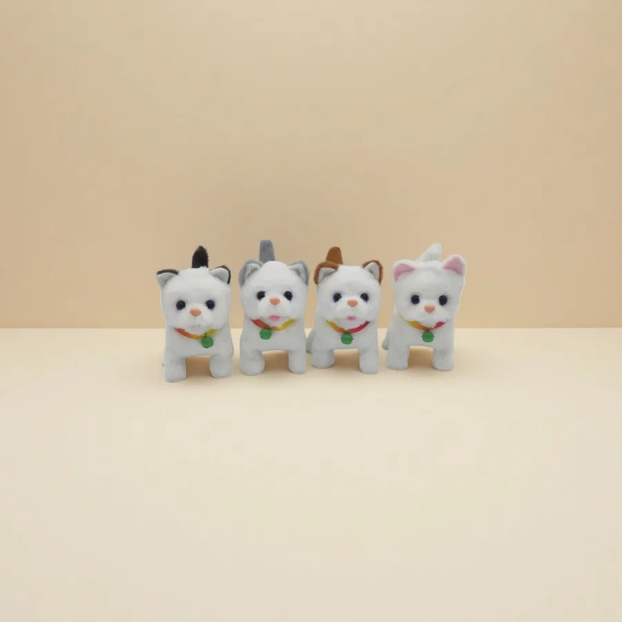 Игрушка мягкая котёнок белый оптом из Китая — фотография 2