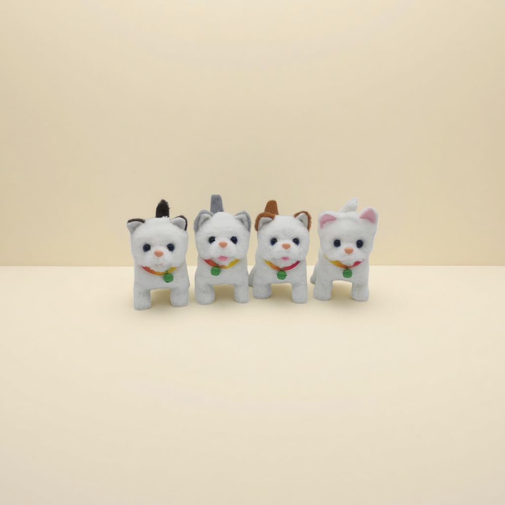 Игрушка мягкая котёнок белый оптом из Китая — фотография 3