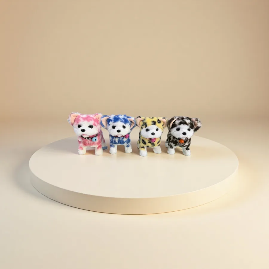 Игрушка мягкая щенок разноцветный оптом из Китая — фотография 2
