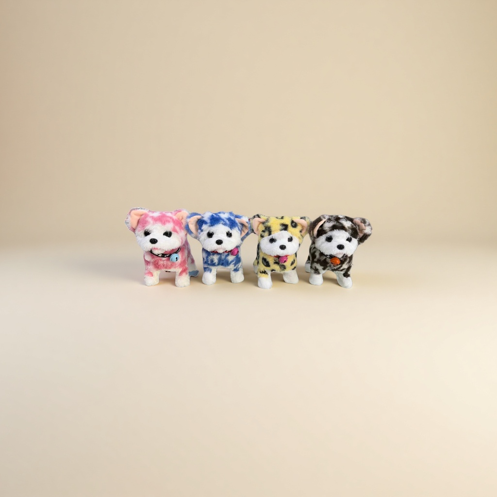 Игрушка мягкая щенок разноцветный оптом из Китая — фотография 3