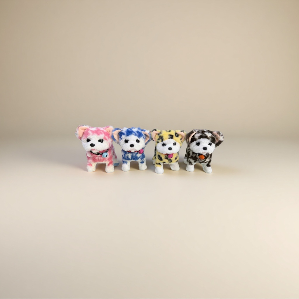 Игрушка мягкая щенок разноцветный оптом из Китая — фотография 5