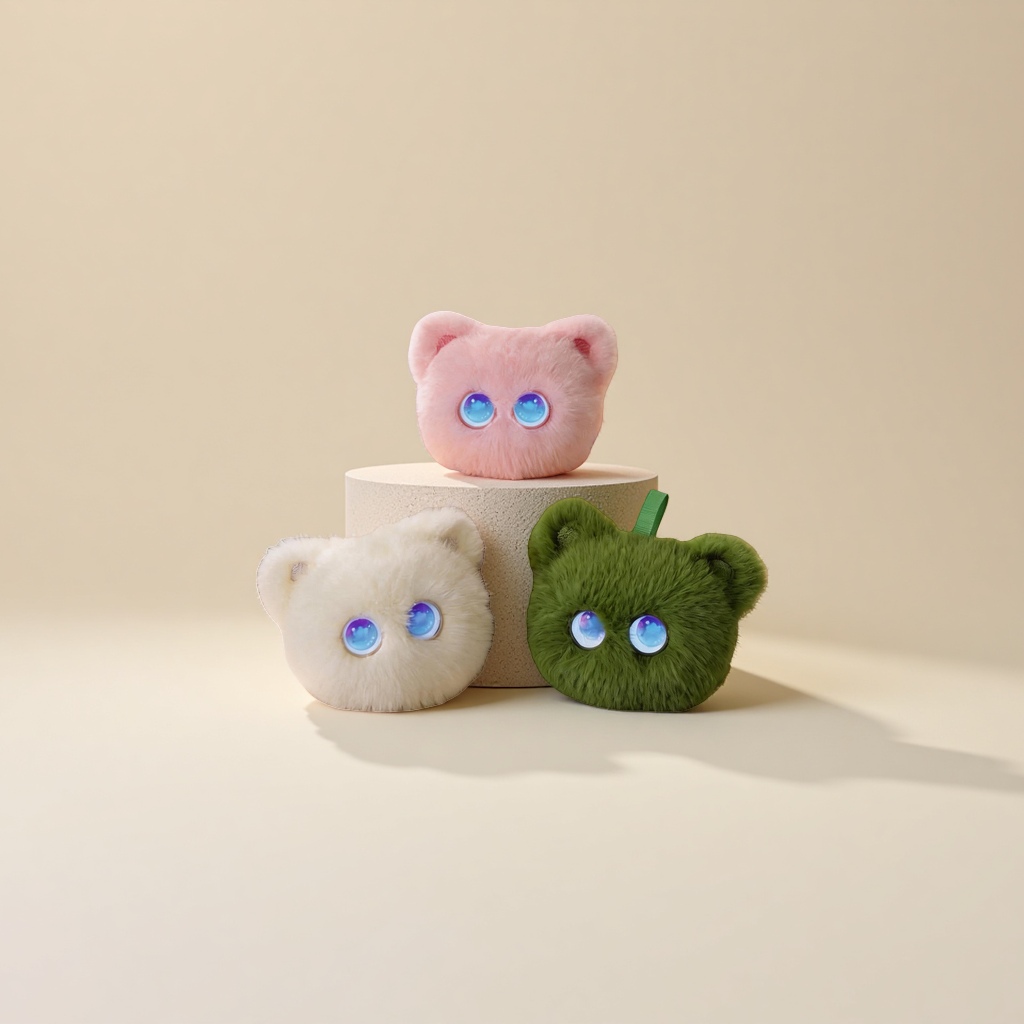 Мягкая игрушка «Котёнок», три расцветки оптом из Китая — фотография 5