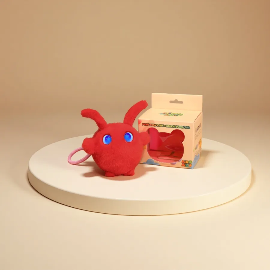 Мягкая игрушка красная с плотным ворсом оптом из Китая — фотография 2