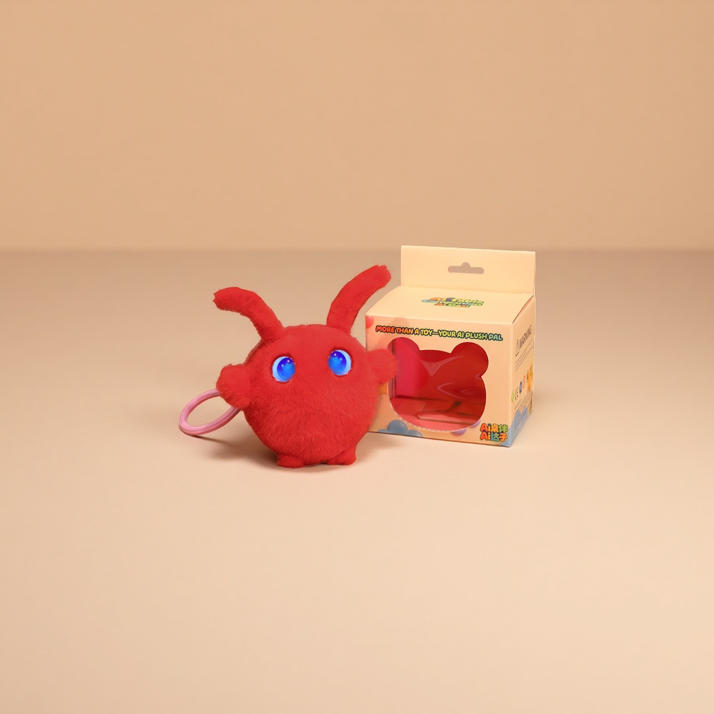Мягкая игрушка красная с плотным ворсом оптом из Китая — фотография 3