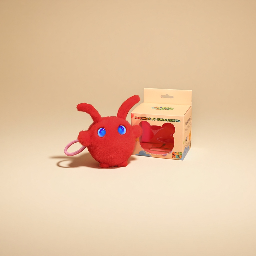 Мягкая игрушка красная с плотным ворсом оптом из Китая — фотография 4