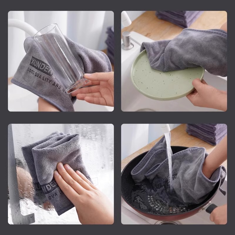 Салфетка кухонная из кораллового флиса оптом из Китая — фотография 5