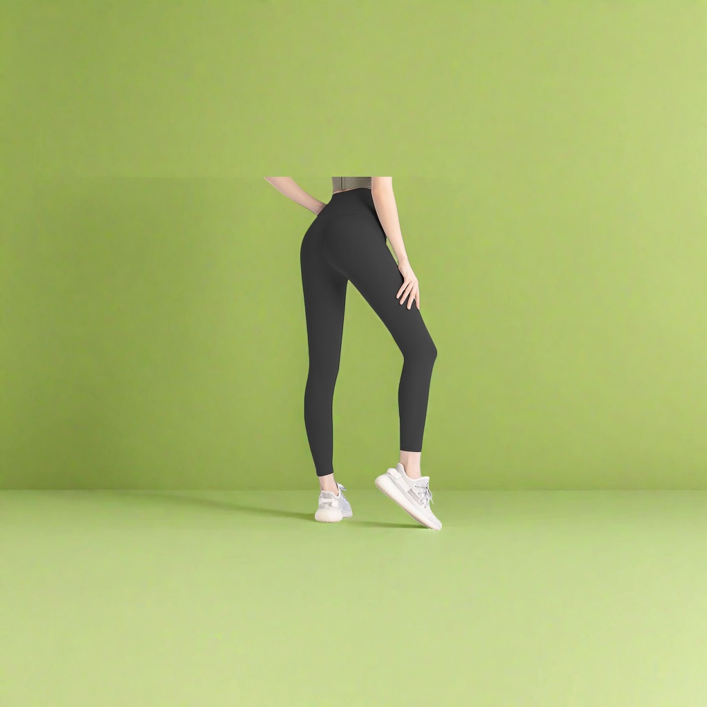 Легинсы чёрные для йоги оптом из Китая — фотография 3