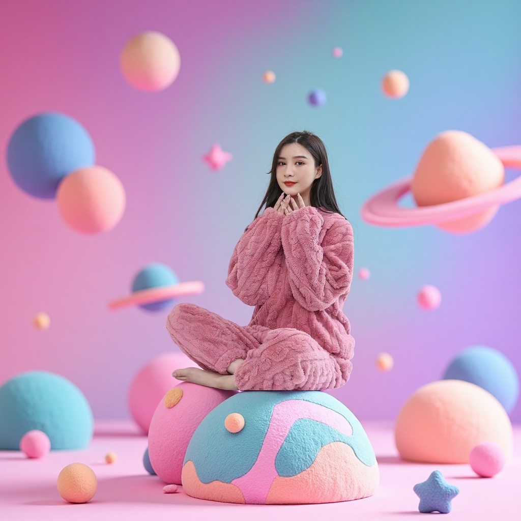 Костюм домашний из кораллового велюра розовый оптом из Китая — фотография 5