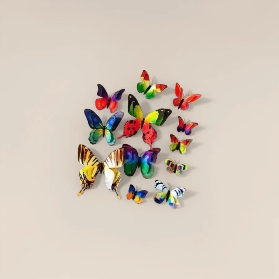 Декор настенный бабочки разноцветные оптом из Китая — фотография 2
