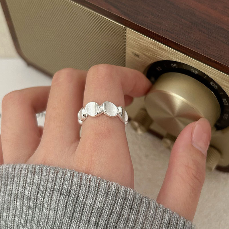 Кольцо из серебра 925 пробы незамкнутое оптом из Китая — фотография 4