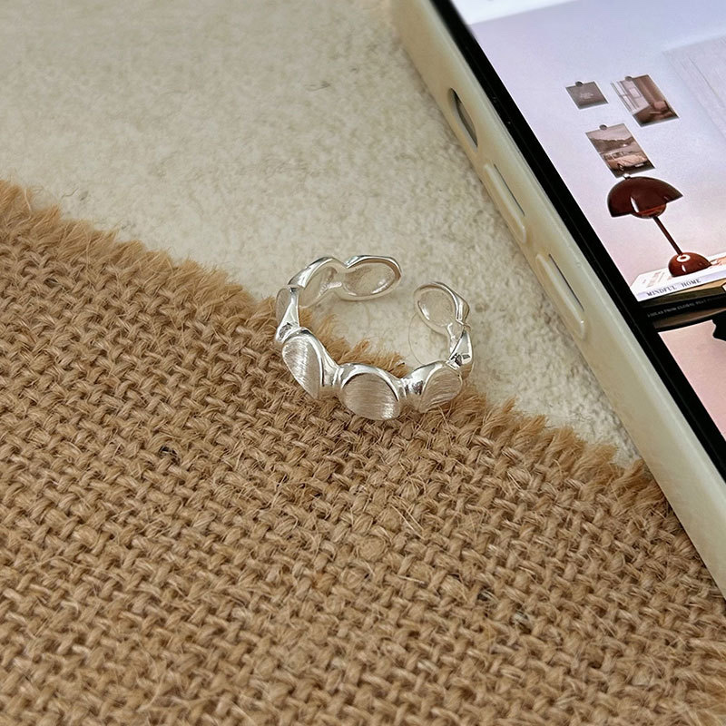 Кольцо из серебра 925 пробы незамкнутое оптом из Китая — фотография 5